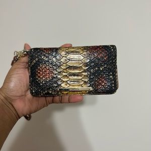 Brahmin Melbourne Collection Crocodile-Embossed Wallet
